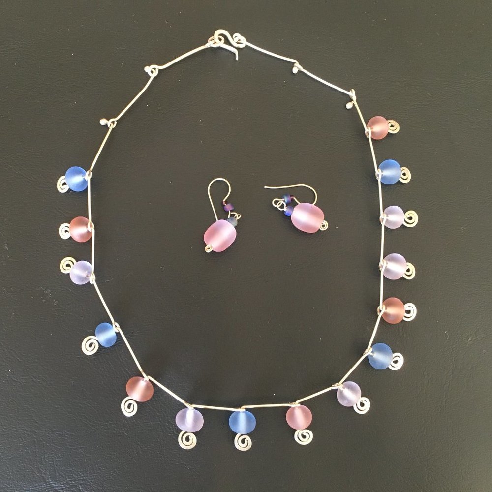 Original Sterling Silver  Necklace and Earrings